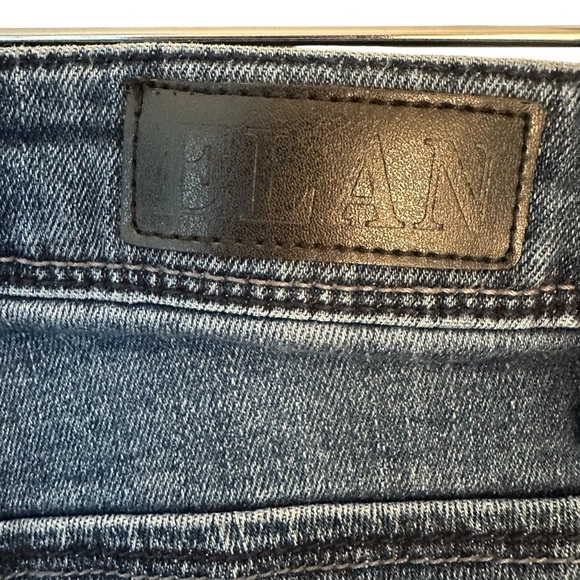 Elan | Women's Dark Blue Medium Wash Distressed Jeans Size Small - Picture 6 of 9
